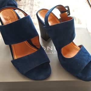 Women's (Vionic) Blue Suede Heels